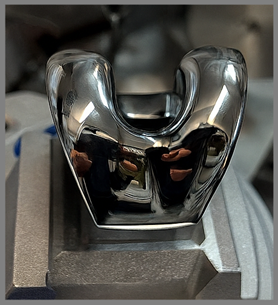 Titanium Medical Implant after polishing
